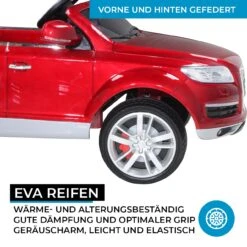 Elektroauto Audi Q7 4L In Rot Lackiert -Kinderprodukte actionbikes motors elektroauto audi q7 4l in rot lackiert 2