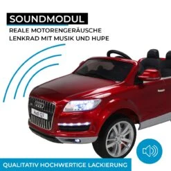 Elektroauto Audi Q7 4L In Rot Lackiert -Kinderprodukte actionbikes motors elektroauto audi q7 4l in rot lackiert 4
