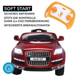 Elektroauto Audi Q7 4L In Rot Lackiert -Kinderprodukte actionbikes motors elektroauto audi q7 4l in rot lackiert 5