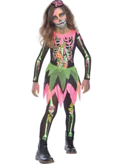 AMSCAN 3tlg. Kostüm "Deadly Zombie" In Schwarz/ Pink/ Grün -Kinderprodukte amscan 3tlg kostum deadly zombie in schwarz pink grun 2
