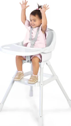 Hochstuhl Simple, Weiß -Kinderprodukte babygo hochstuhl simple weiss 1