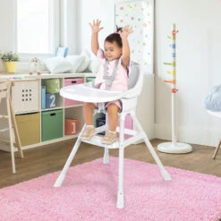 Hochstuhl Simple, Weiß -Kinderprodukte babygo hochstuhl simple weiss 2