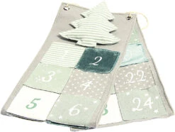 Adventskalender Tannenbaum Grün/grau