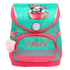 4tlg-Set: Schulranzen Cute Sloth In Türkis – (H)37 X (B) 30 X (T) 19 Cm -Kinderprodukte belmil 4tlg set schulranzen cute sloth in turkis h 37 x b 30 x t 19 cm 2