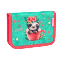 4tlg-Set: Schulranzen Cute Sloth In Türkis – (H)37 X (B) 30 X (T) 19 Cm -Kinderprodukte belmil 4tlg set schulranzen cute sloth in turkis h 37 x b 30 x t 19 cm 6