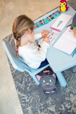 Kindergartenrucksack "Mini Animal Mini Bunny" In Grau/Rosa - H 25 L 18 T 11 Cm -Kinderprodukte belmil kindergartenrucksack mini animal mini bunny in grau rosa h 25 l 18 t 11 cm 7