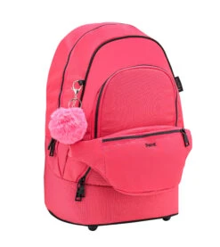 Premium 2-IN-1 Schultasche & Gürteltasche "Coral Paradise"