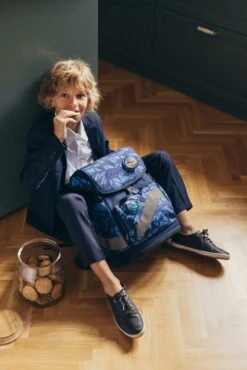 Premium Schulranzen-Set 5tlg. Smarty Plus "Glacier Blue" Mit Brustgurt -Kinderprodukte belmil premium schulranzen set 5tlg smarty plus glacier blue mit brustgurt 2