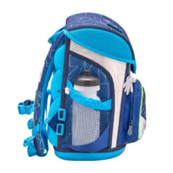 Schulranzen-Set 4tlg. Cool Bag "Invasion" Blau Mit Brustgurt, Hüftgurt, Magnetverschluss H 36 Cm B 31 Cm T 23 Cm -Kinderprodukte belmil schulranzen set 4tlg cool bag invasion blau mit brustgurt huftgurt magnetverschluss h 36 cm b 31 cm t 23 cm 10