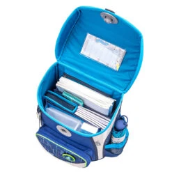 Schulranzen-Set 4tlg. Cool Bag "Invasion" Blau Mit Brustgurt, Hüftgurt, Magnetverschluss H 36 Cm B 31 Cm T 23 Cm -Kinderprodukte belmil schulranzen set 4tlg cool bag invasion blau mit brustgurt huftgurt magnetverschluss h 36 cm b 31 cm t 23 cm 7