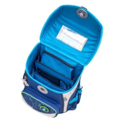 Schulranzen-Set 4tlg. Cool Bag "Invasion" Blau Mit Brustgurt, Hüftgurt, Magnetverschluss H 36 Cm B 31 Cm T 23 Cm -Kinderprodukte belmil schulranzen set 4tlg cool bag invasion blau mit brustgurt huftgurt magnetverschluss h 36 cm b 31 cm t 23 cm 8