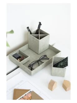 4tlg. Set: Desktop-Organizer "Lena" In Beige -Kinderprodukte bigsobox 4tlg set desktop organizer lena in beige 4