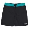 Billabong Badeshorts "All Day OG" In Schwarz/ Türkis -Kinderprodukte billabong badeshorts all day og in schwarz turkis