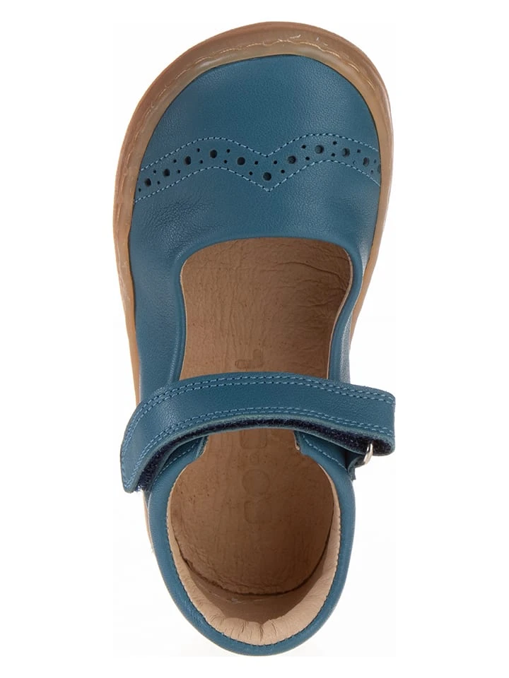 Leder-Spangenballerinas In Blau 6 Leder-Spangenballerinas In Blau – Bild 4