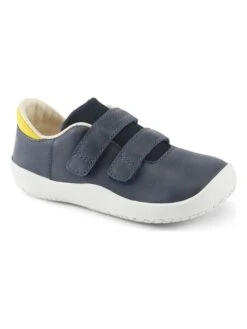 Bundgaard Leder-Sneakers "Benjamin Strap" In Dunkelblau