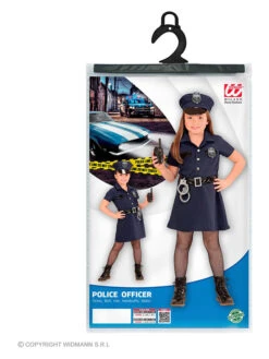 3tlg. Kostüm "Polizistin" In Dunkelblau