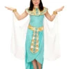 6tlg. Kostüm "Ägyptische Königin" In Türkis/ Gold -Kinderprodukte carnival party 6tlg kostum agyptische konigin in turkis gold