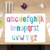 Schreibtischunterlage "abc Muster" In Bunt (L)60 X (B)40 -Kinderprodukte cover your desk de schreibtischunterlage abc muster in bunt l 60 x b 40