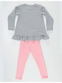 2tlg. Outfit "Magic Girl" In Grau/ Rosa -Kinderprodukte denokids 2tlg outfit magic girl in grau rosa 2