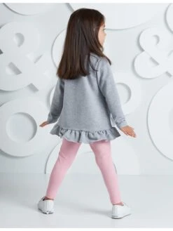 2tlg. Outfit "Magic Girl" In Grau/ Rosa -Kinderprodukte denokids 2tlg outfit magic girl in grau rosa 3