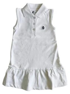 Polokleid "Pique C/Lycra" In Weiß