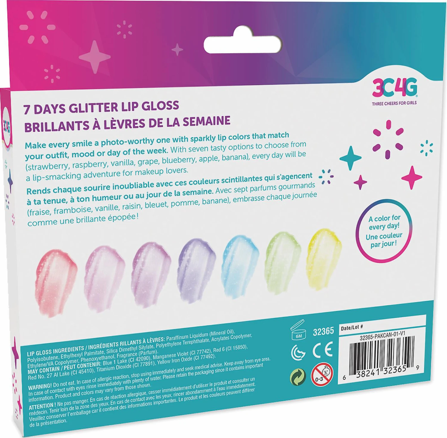 3C4G - Three Cheers For Girls - Glitzer Lip Gloss Set (7er Pack) 5 3C4G - Three Cheers For Girls - Glitzer Lip Gloss Set (7er Pack) – Bild 3