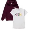 ESPRIT 2tlg. Outfit In Bordeaux/ Weiß -Kinderprodukte esprit 2tlg outfit in bordeaux weiss