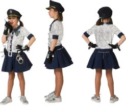 FUNNY FASHION Kostüm Polizei Mädchen