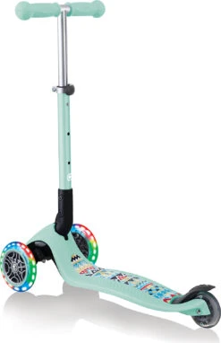 GLOBBER Junior Foldable Fantasy Lights Mint-Tribal, Mit Leuchtrollen -Kinderprodukte globber junior foldable fantasy lights mint tribal mit leuchtrollen 6