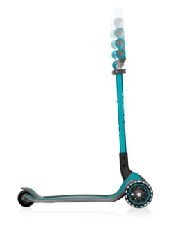 Scooter "Globber Master Lights" In Türkis - Ab 4 Jahren -Kinderprodukte globber scooter globber master lights in turkis ab 4 jahren 7