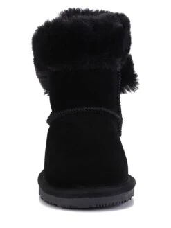 Leder-Winterboots "Britany" In Schwarz -Kinderprodukte gooce leder winterboots britany in schwarz 2