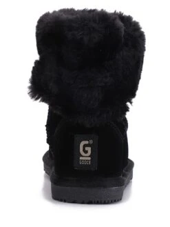 Leder-Winterboots "Britany" In Schwarz -Kinderprodukte gooce leder winterboots britany in schwarz 3