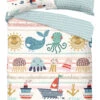Kinder-Wendebettwäsche "Sea" In Bunt -Kinderprodukte good morning kinder wendebettwasche sea in bunt
