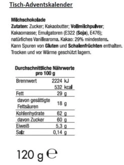Schokoladen-Adventskalender "Hello Kitty" - 120 G - Ab 3 Jahren -Kinderprodukte hello kitty schokoladen adventskalender hello kitty 120 g ab 3 jahren 2