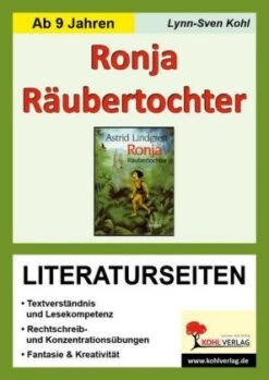 Astrid Lindgren 'Ronja Räubertochter', Literaturseiten In Bunt