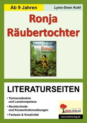 Astrid Lindgren 'Ronja Räubertochter', Literaturseiten In Bunt 3 Astrid Lindgren 'Ronja Räubertochter', Literaturseiten In Bunt