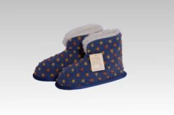 Hüttenschuhe Heimschuhe Bettschuhe In Blau