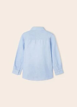 Mayoral Langarmhemd Mit Leinen In Hellblau -Kinderprodukte mayoral langarmhemd mit leinen in hellblau 2
