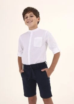 Mayoral Stehkragenhemd Langarm In Weiß -Kinderprodukte mayoral stehkragenhemd langarm in weiss 7