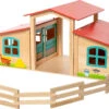 Pferdestall Aus Holz -Kinderprodukte mytoys originals pferdestall aus holz