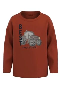 NAME IT Langarmshirt In Rooibos Tea