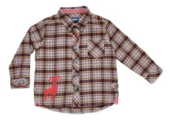 Jungen Hemd "SHIRT CAPRICORN MICK" In Blau/Rot/Beige