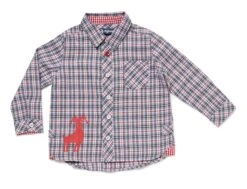 Jungen Hemd "SHIRT CAPRICORN MICK" In Rot/Grau
