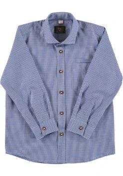 Trachtenhemd Preva In Mittelblau -Kinderprodukte os trachten trachtenhemd preva in mittelblau 2