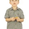 Trachtenhemd Slamo In Dunkelgrün -Kinderprodukte os trachten trachtenhemd slamo in dunkelgrun