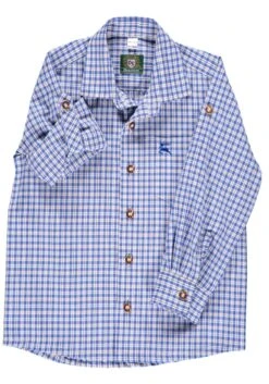 Trachtenhemd Slamo In Kornblau -Kinderprodukte os trachten trachtenhemd slamo in kornblau 2