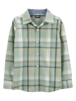 OshKosh Hemd In Grün/ Orange