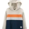 OshKosh Hoodie In Creme/ Dunkelblau