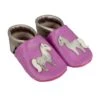 Hausschuhe / Lederpuschen Mit Pferd In Lila / Silber -Kinderprodukte pantau its a small world hausschuhe lederpuschen mit pferd in lila silber