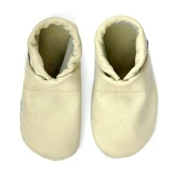 Hausschuhe / Lederpuschen Uni Beige -Kinderprodukte pantau its a small world hausschuhe lederpuschen uni beige 2